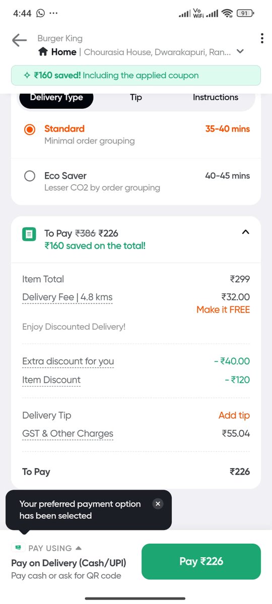 pan_waala's tweet photo. Hey @SwiggyCares I have two phones. In one, I have swiggy one and in one Phone I don't. Then why the hell the meal cost more in the phone where have swiggy one. I am not even paying delivery fee. Still extra money! Please explain https://t.co/jG6pfz3yRc