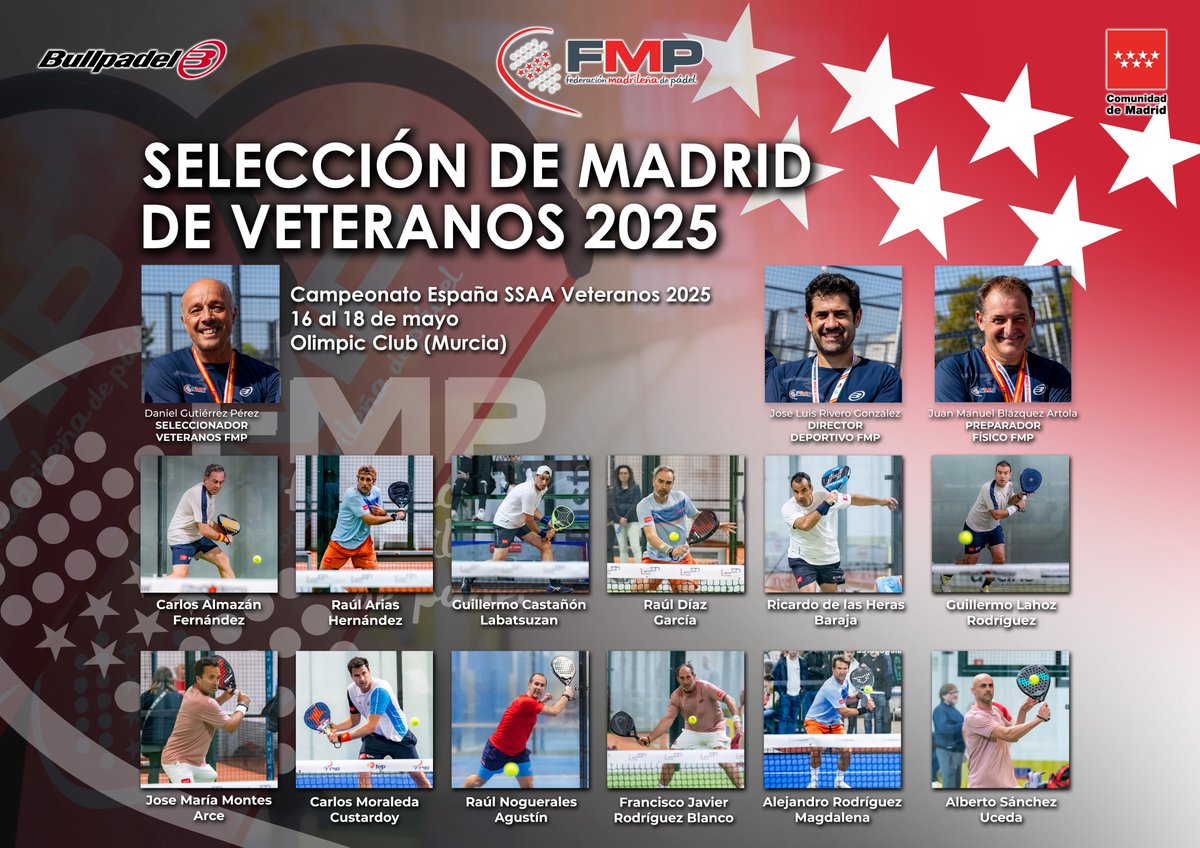 Las selecciones de veteranos de Madrid ya están de camino a Murcia para disputar el Campeonato de España por SSAA Veteranos 2025.

Desde la FMP les deseamos mucha suerte.

¡Vamos, Madrid! 💪🏼💪🏼

⭐⭐⭐⭐
⭐⭐⭐