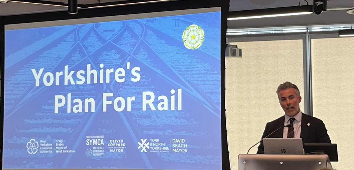 Launch of the Yorkshire’s Plan for Rail event. Fantastic recommendations from Lord Blunkett which I know mirror what our members have been calling for. 
Now is the time for it to be delivered.