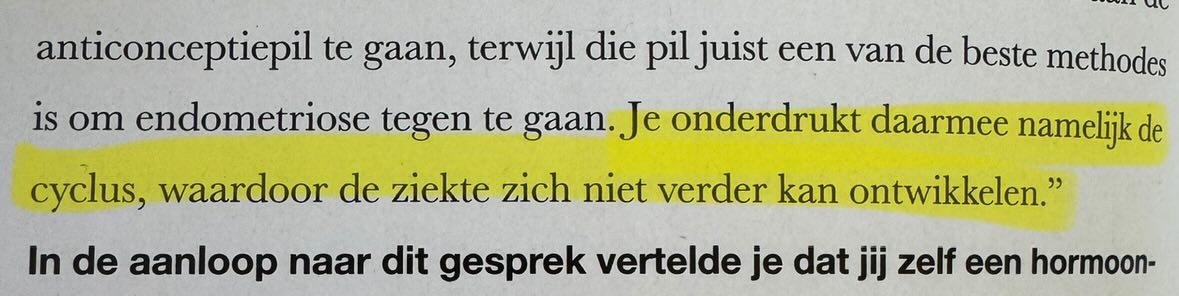 Lekker duidelijk weer. In de inleiding dit schrijven en in het interview het tegenovergestelde. Deze teksten komen van de Linda samen met de behandelend #endometriose specialist. En dan gek vinden als patiënten zeggen dat ze het niet meer snappen.