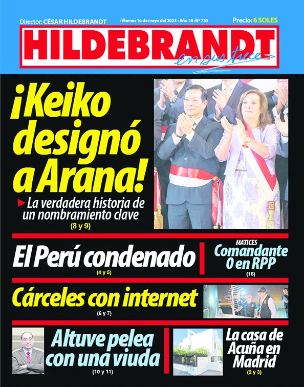 La nueva edición de #Hildebrandt <a href="/ensustrece/">Semanario Hildebrandt en sus trece</a> ya está en las calles y en la web hildebrandtensustrece.com.