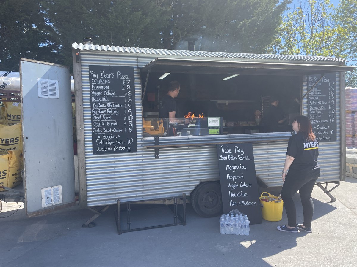 Pizzas are cooking! Do not miss out! Myers Bentham Open Day.

Myers Building Supplies Bentham
Cumberland Close
Low Bentham Road
Bentham, Lancaster
North Yorkshire
LA2 7BP

 #MyersBenthamOpenDay 🍕 #OpenDayFun #FoodLovers #PizzaParty #CommunityEvent #YummyPizza