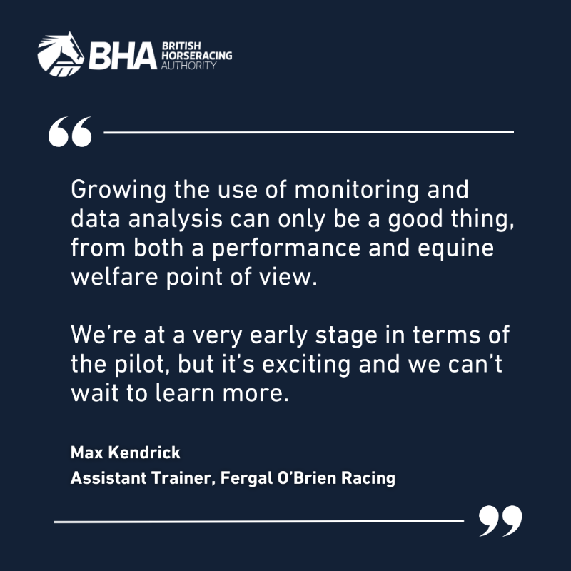 BHAHorseracing's tweet photo. 💬 “It’s all about making better informed decisions in the best interests of the horses”

Horses will wear heart monitors on British racecourses during a BHA pilot to test the technology under race conditions 🏇

Find out more ⤵