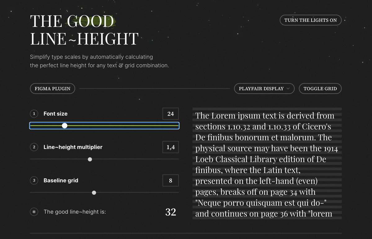 chris_lueders_'s tweet image. ⚡ Quick tip:
Ever struggled with choosing the perfect line height for your #typography?

Here's a neat resource I'm using for a while: 
lnkd.in/dHyaJEC7

Have you used this tool yet, or do you have other go-to resources for typography?