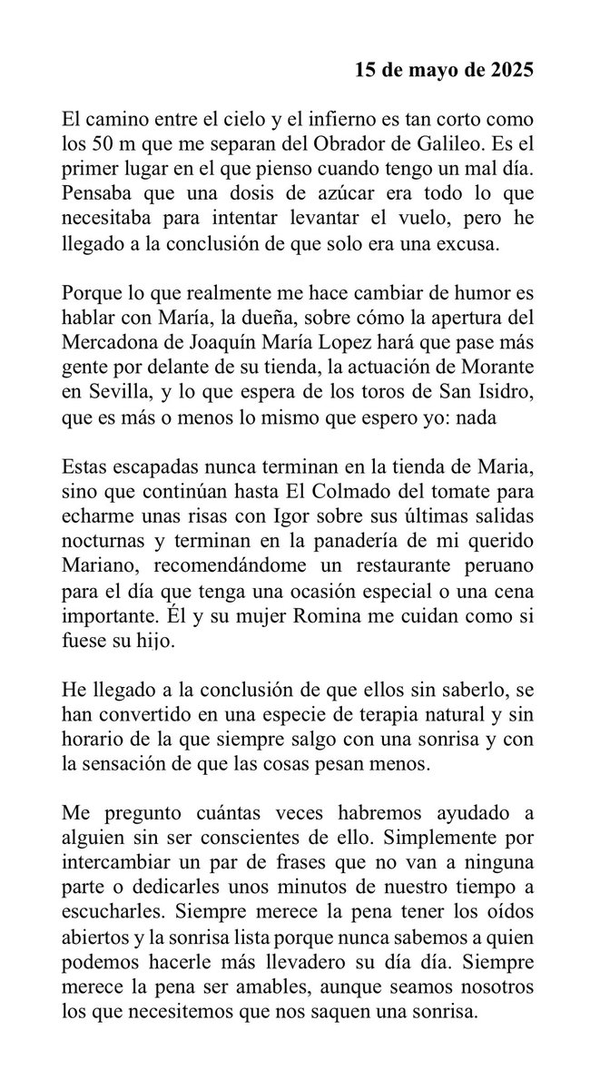 J_clmnte's tweet photo. Sobre la importancia de ser amable. https://t.co/FAViVef7Zz