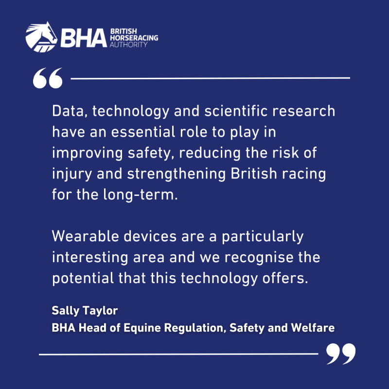 BHAHorseracing's tweet photo. 💬 “It’s all about making better informed decisions in the best interests of the horses”

Horses will wear heart monitors on British racecourses during a BHA pilot to test the technology under race conditions 🏇

Find out more ⤵