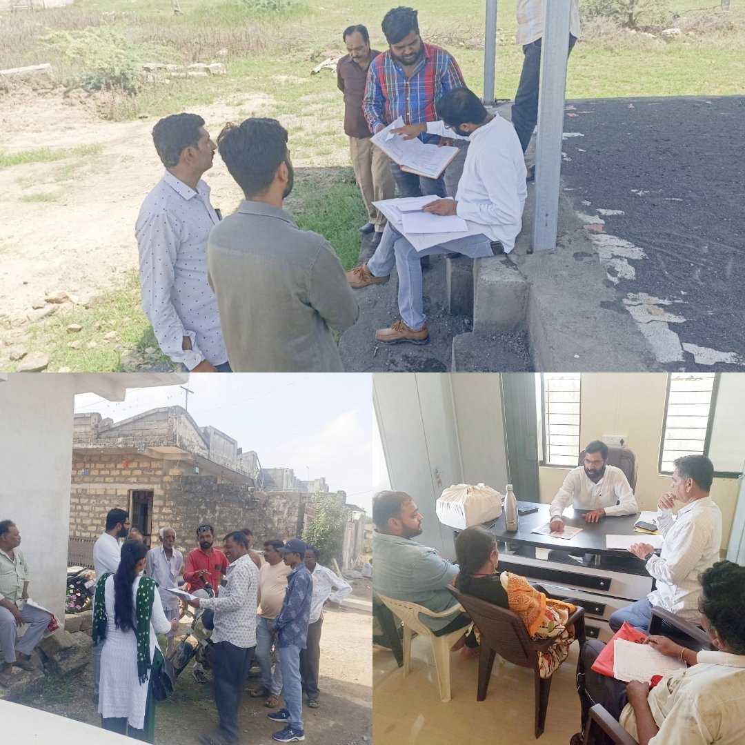 લેન્ડ ગ્રેબીગની રજૂઆત, સ્થળ પર થયેલા કામોની રજૂઆતોને ધ્યાને લઈ વિવિધ ગ્રામ પંચાયતોની મુલાકાત લેવામાં આવી. <a href="/CMOGuj/">CMO Gujarat</a> <a href="/mopr_goi/">Ministry of Panchayati Raj, Government of India</a> <a href="/GujPRHDept/">Panchayat, Rural Housing & Rural Dev. Department</a> <a href="/GujDCoffice/">Guj DCoffice</a> <a href="/collectorjunag/">Collector Junagadh</a> <a href="/DdoJunagadh/">DDO Junagadh</a> <a href="/esdmkeshod/">ASSISTANT COLLECTOR & SDM KESHOD</a> <a href="/DrdaJun1/">Sbmg Junagadh</a> <a href="/DyddoPan/">Dy DDO (Panchayat) JUNAGADH</a> <a href="/DPJUNAGADH/">Meera Sompura , Deputy Collector , Stamp Duty</a> <a href="/InfoJunagadhGoG/">Info Junagadh GoG</a>