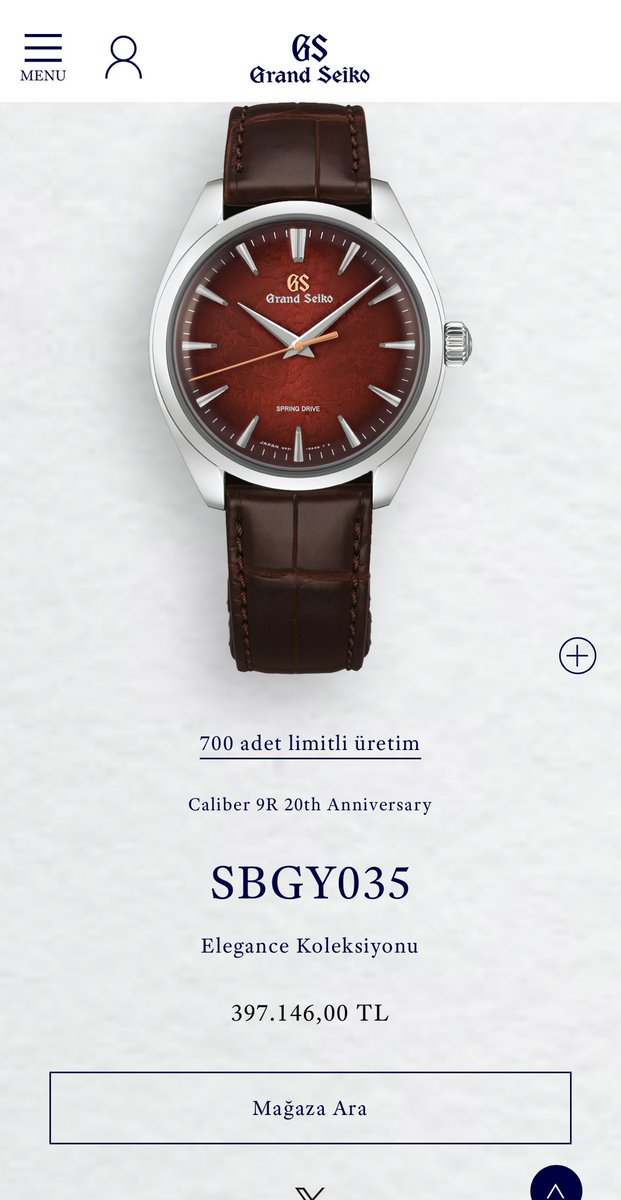 ZZuhte's tweet photo. Merhaba, Hong Kong’ta şöyle bir bordo kadran Grand Seiko’ya denk gelmiştim. %30 indirimle beraber 230.000 TL’ye geliyor. (700 limitli ve Türkiye satış fiyatı neredeyse 400.000 TL olduğunu henüz farkettim :) )Kadran işçiliğini ve görselini çok beğenmiştim. Tarz olarak yukarıdakilerden farklı fakat renk olarak yakın. (Canlı görseli temsili olandan çok daha iyi)
