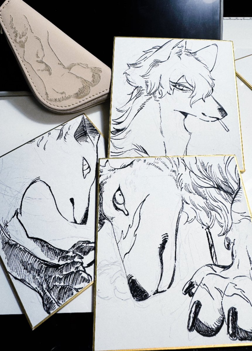 あんよポーチと色紙を増やしていた