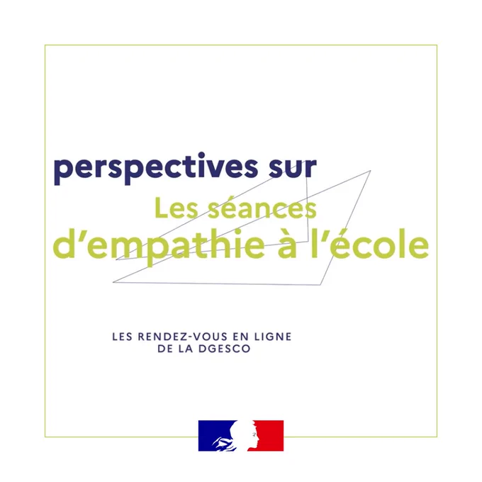 Perspectives sur les séances d'empathie à l'école
Les rendez-vous en ligne de la Dgesco