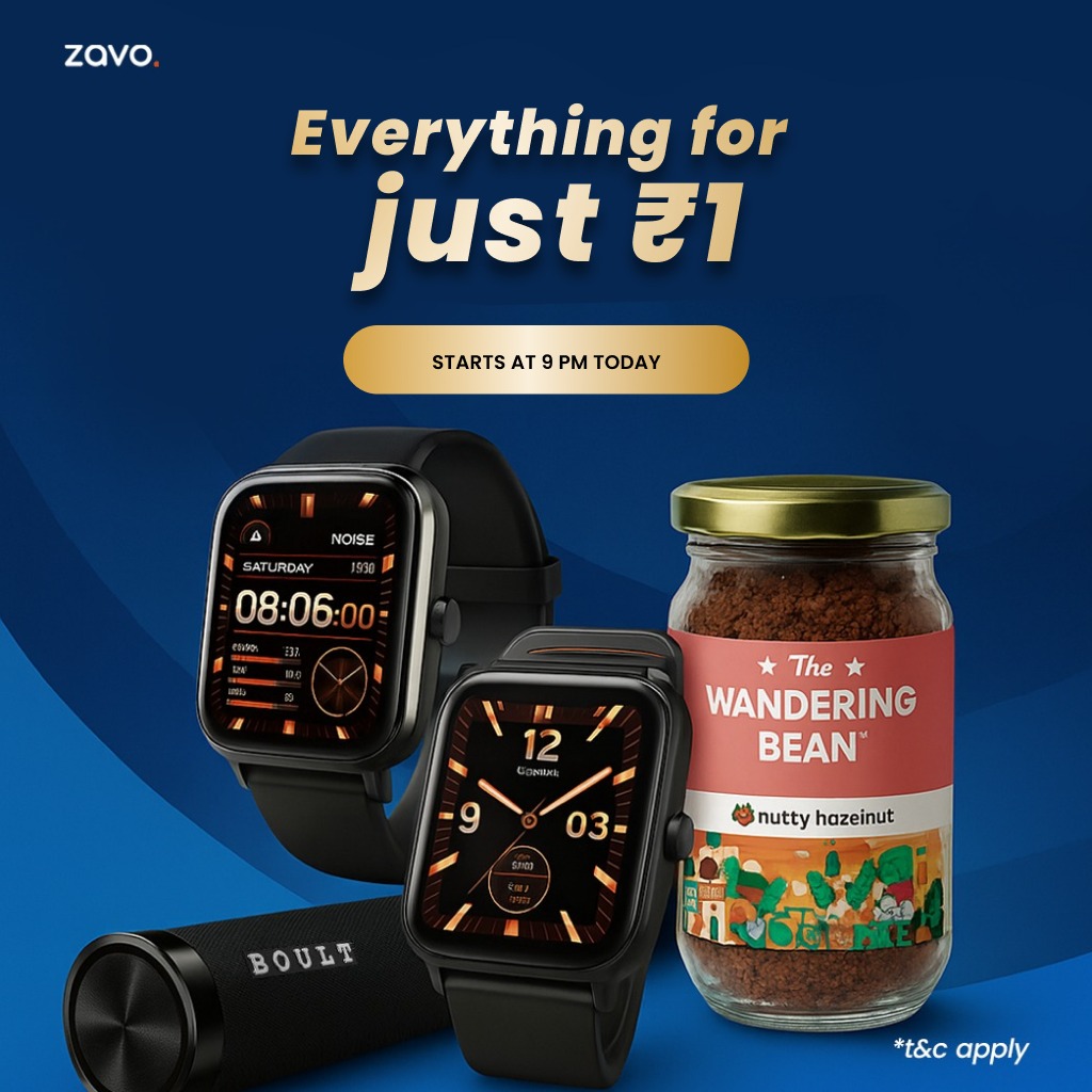 The ₹1 Store is BACK! 🔥
And it’s going live in just a few hours ⏳

Tonight | 9 PM – 10 PM — Shop electronics, fashion, beauty &amp; more…
All for just ₹1! 🛍 Yes, you read that right.

Your Zavo Coins are unlocked and ready to roll! 🎉
#zavo #sale