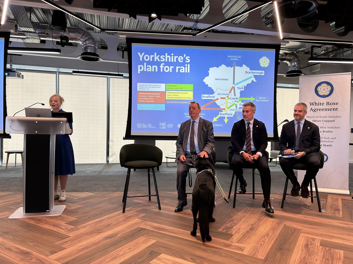 Ralph Blackburn (@ralphblackburn) on Twitter photo Lord Blunkett and the three Labour Yorkshire mayors - <a href="/TracyBrabin/">Tracy Brabin WY 🌹</a>, <a href="/DSkaith/">David Skaith</a> and <a href="/olivercoppard/">Oliver Coppard</a> - have presented their £14bn 15-year plan on improving the region’s railways ahead of the Spending Review. Ms Brabin said it is “a once in a generation moment for the Government”. Lord Blunkett and the three Labour Yorkshire mayors - <a href="/TracyBrabin/">Tracy Brabin WY 🌹</a>, <a href="/DSkaith/">David Skaith</a> and <a href="/olivercoppard/">Oliver Coppard</a> - have presented their £14bn 15-year plan on improving the region’s railways ahead of the Spending Review. Ms Brabin said it is “a once in a generation moment for the Government”.