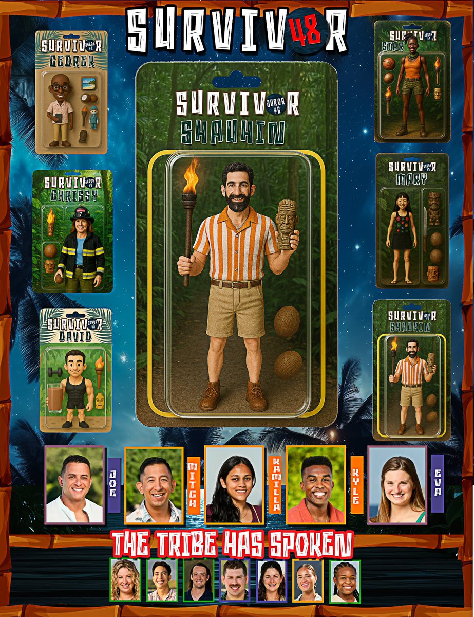 ChatGPT art. With my design. Hope you enjoy. <a href="/JeffProbst/">Jeff Probst</a> <a href="/SurvivorSpclsts/">The Specialists</a> @Survivor_S48 <a href="/survivorcbs/">SURVIVOR</a> <a href="/survivorcbs/">SURVIVOR</a> <a href="/robcesternino/">Rob Cesternino 🛎</a> <a href="/NoDunksInc/">No Dunks</a>