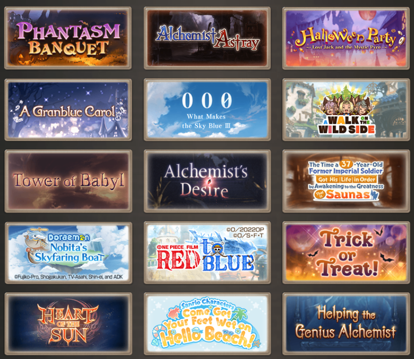 account_gbf's tweet photo. @LurkingAndMemes @tachyonspet the gender stuff doesn't necessarily come up all that often if that's what you mean, but Sandalphon's (Light/Grand) fate episodes are on it iirc (stars him/Cag/Ladiva).

events w big Cag roles:
Alchemist Astray (old, not that good)
WMtSB
Alchemist's Desire
Heart of the Sun https://t.co/8FGMVbUHqC