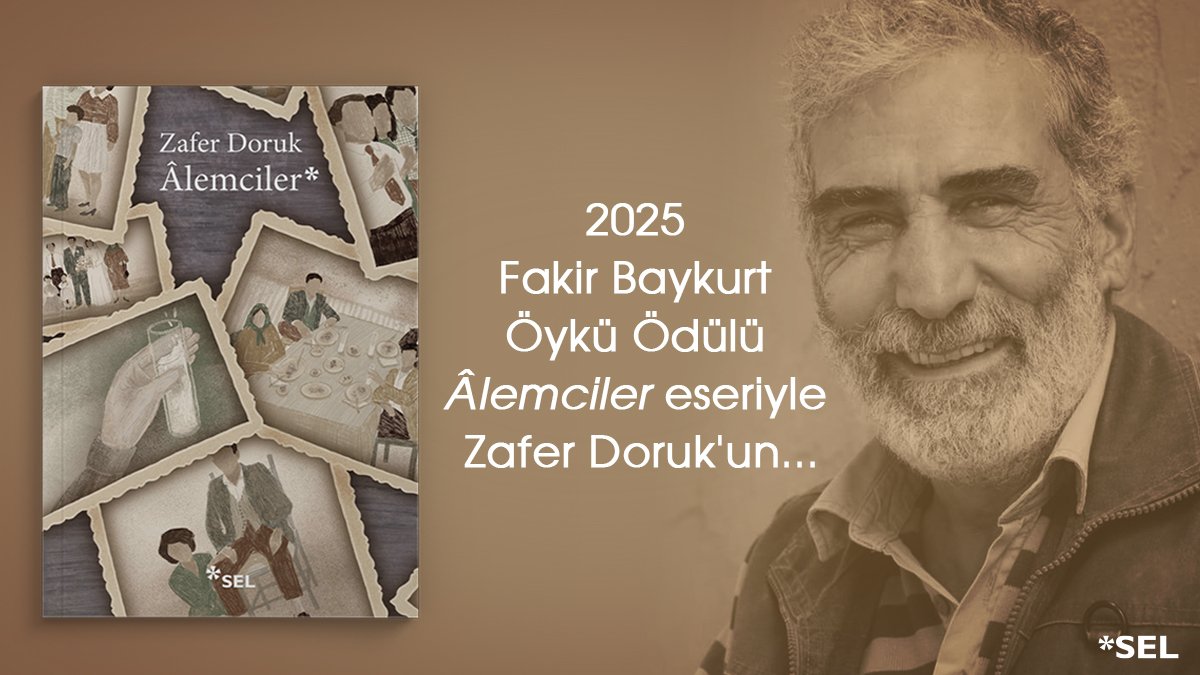 Yazarımız Zafer Doruk, 2025 Fakir Baykurt Öykü Ödülü'ne Âlemciler eseriyle layık görüldü. Yazarımızı tebrik ederiz.🌻<a href="/zaferdoruk/">zafer doruk</a>