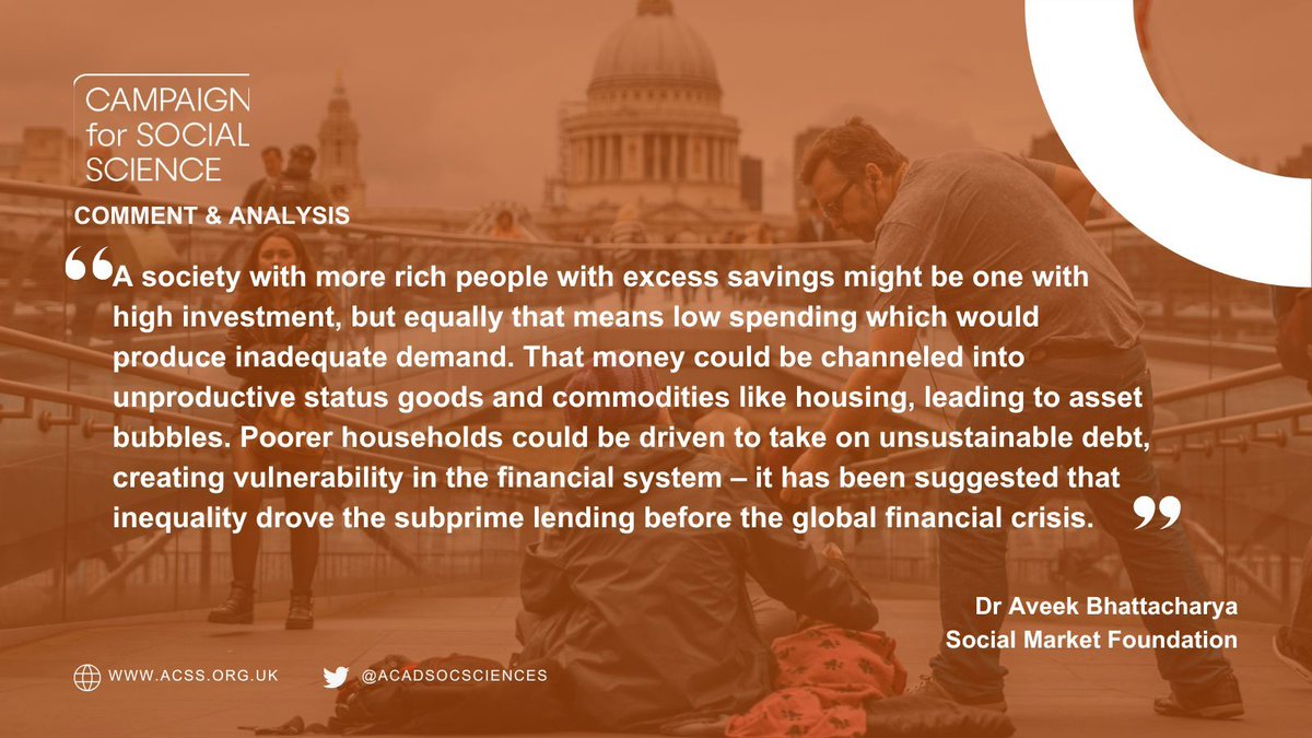 Campaign for Social Science (@cfsocialscience) on Twitter photo “There are also studies that find rising inequality drags down growth.” In this blog✍️ for our Good Growth Hub, <a href="/aveek18/">Aveek Bhattacharya</a>, smfthinktank, draws on economic theory & historical experience to explore the relationship between economic growth and inequality. acss.org.uk/is-there-a-tra… “There are also studies that find rising inequality drags down growth.” In this blog✍️ for our Good Growth Hub, <a href="/aveek18/">Aveek Bhattacharya</a>, smfthinktank, draws on economic theory & historical experience to explore the relationship between economic growth and inequality. acss.org.uk/is-there-a-tra…