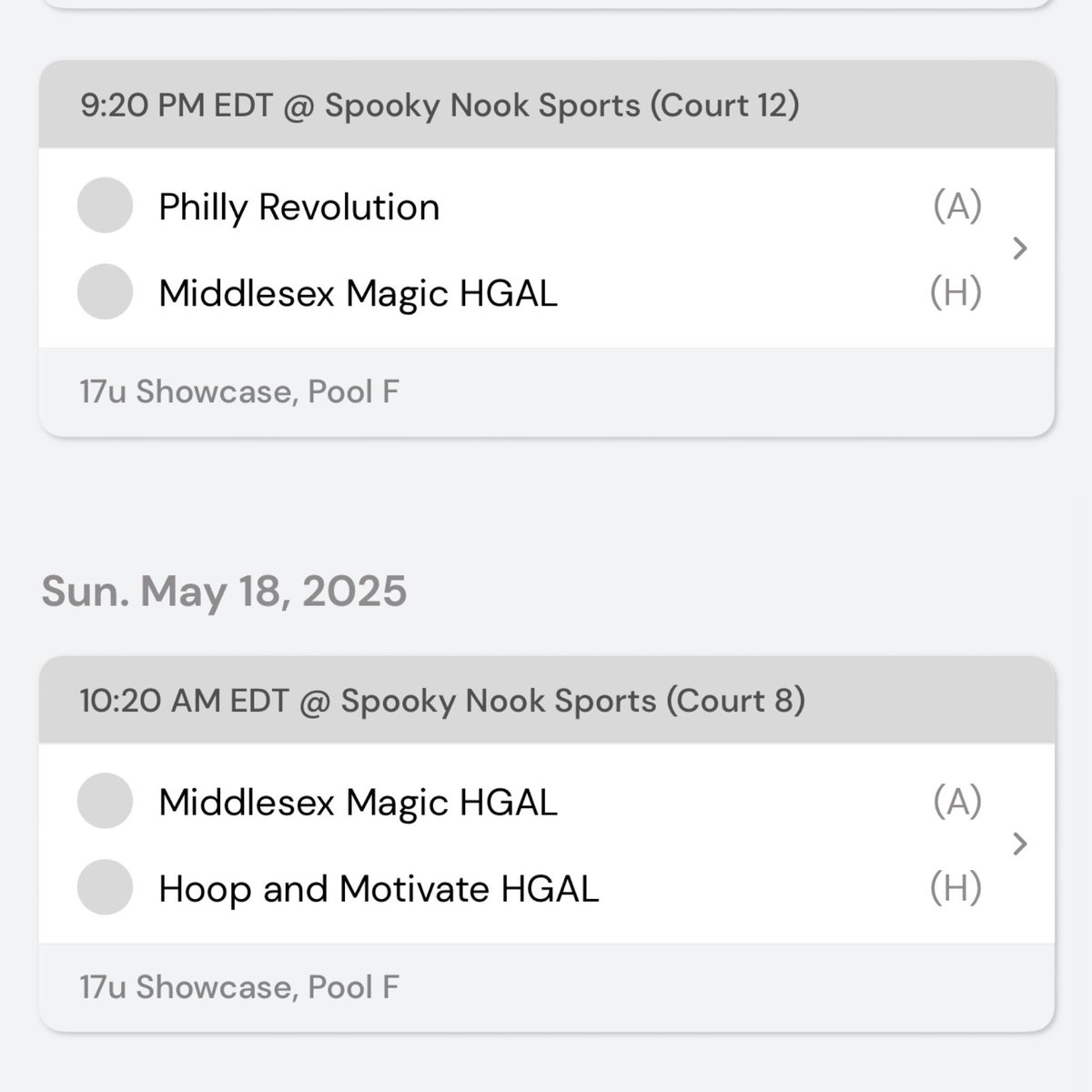 Middlesex Magic 17u HGAL roster and schedule for the May “Live” evaluation period! Coach Alex G has a team full of college basketball players geared up for a great weekend! College coaches will be lined up to see these guys in PA! #MagicFamily