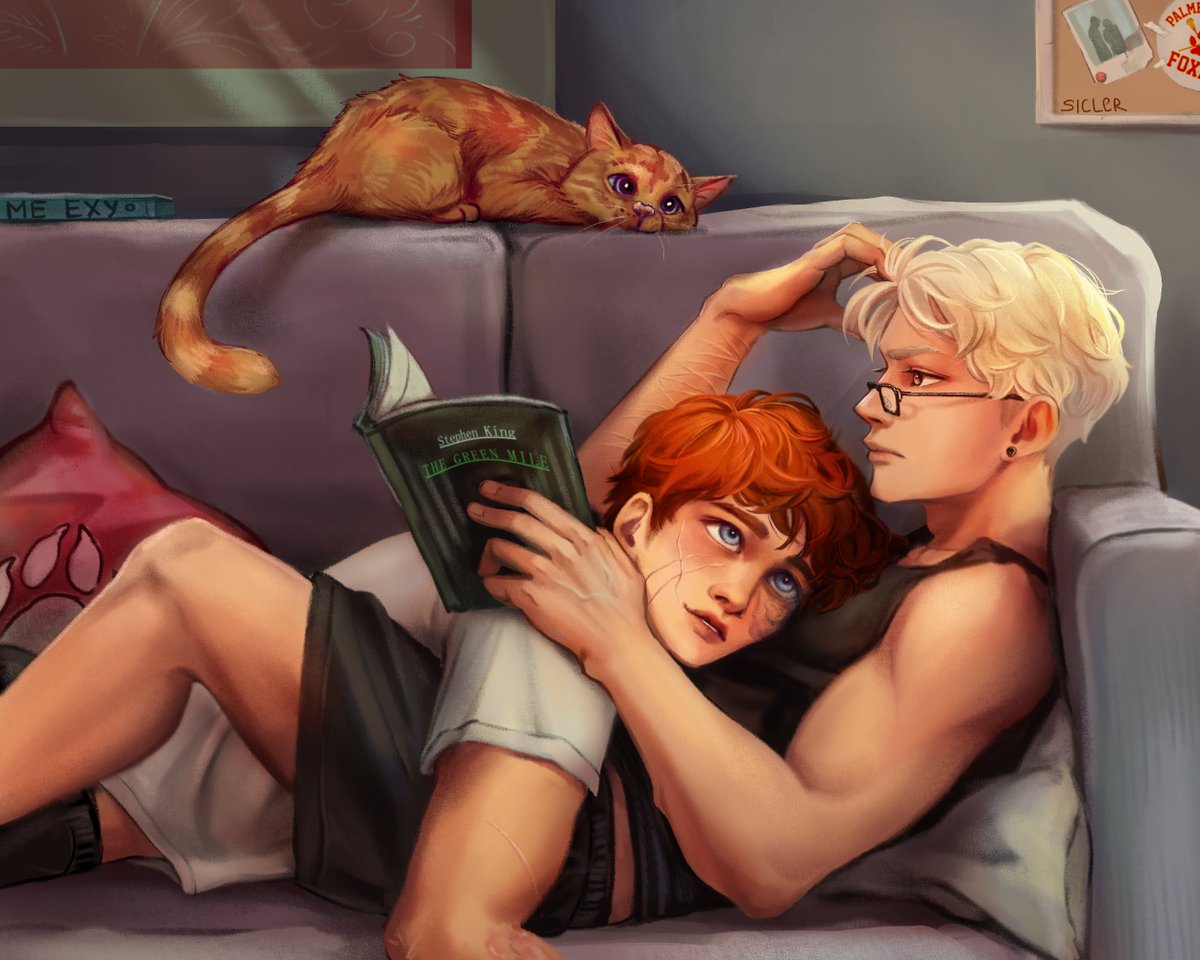 sicler_art's tweet image. I drew something cute... Because I love them so much😭
#neil #andrew #aftg #allforthegame