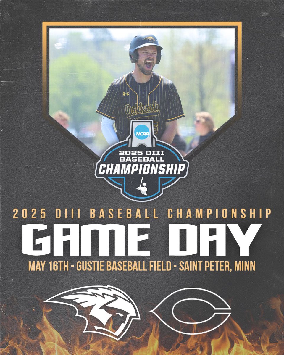 Regional baseball. No time like now! 

🆚 University of Chicago
🕙 10am 
📍Gustie Field | St. Peter, MN
📊📺 bit.ly/433pvHD