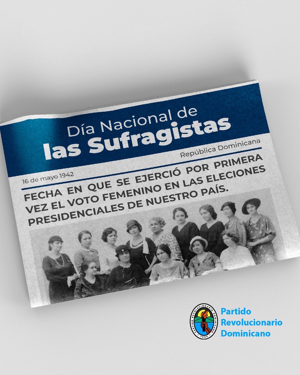 🗳️ Hoy, en el Día Nacional de las Sufragistas, rendimos homenaje a las mujeres que abrieron camino para fortalecer nuestra democracia. ✊

Recordamos con orgullo a Minerva Bernardino, diplomática dominicana que desde la ONU impulsó el voto femenino como un derecho humano