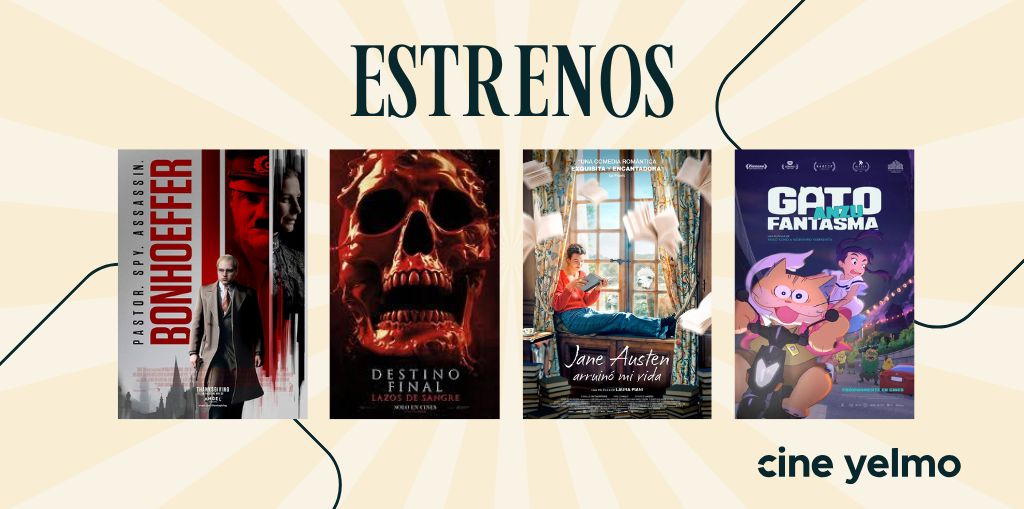 C.C. Vialia Málaga (@ccvialiamalaga) on Twitter photo 🍿 | Finde de #estrenos en
<a href="/CineYelmo/">Cine Yelmo</a>
⭐️ Bonhoeffer, el espía
⭐️ Destino final: Lazos de sangre
⭐️ Jane Austen arruinó mi vida
⭐️ Anzu, gato fantasma
Compra ya tus entradas aquí 🎟
yelmocines.es/cartelera/mala… 🍿 | Finde de #estrenos en
<a href="/CineYelmo/">Cine Yelmo</a>
⭐️ Bonhoeffer, el espía
⭐️ Destino final: Lazos de sangre
⭐️ Jane Austen arruinó mi vida
⭐️ Anzu, gato fantasma
Compra ya tus entradas aquí 🎟
yelmocines.es/cartelera/mala…