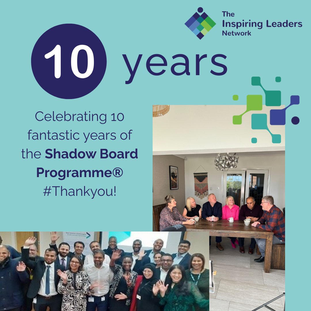 This year, we are celebrating 10 fantastic years of our Shadow Board Programme®! 💙

➡️ In the last 10 years, we are proud to have delivered over 75 programmes, and developed over 850 leaders. 

#TenYearsOfILN
#ShadowBoard 👏