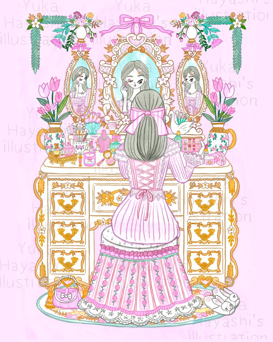 💄𝕄𝕒𝕜𝕖 𝕦𝕡 ✨💕  
「 #メイクアップ  💅」
My  Original Illustration ⁡by Procreate
⁡⁡⁡⁡
少し前に描いたオリジナル作品。
かわいいものを沢山詰めこんで、描きました🪞
┈┈┈┈┈┈┈┈┈┈┈┈┈┈┈┈┈

 #Makeup  #cosmetics⁡⁡  #illustration   #イラストレーション  #Procreate