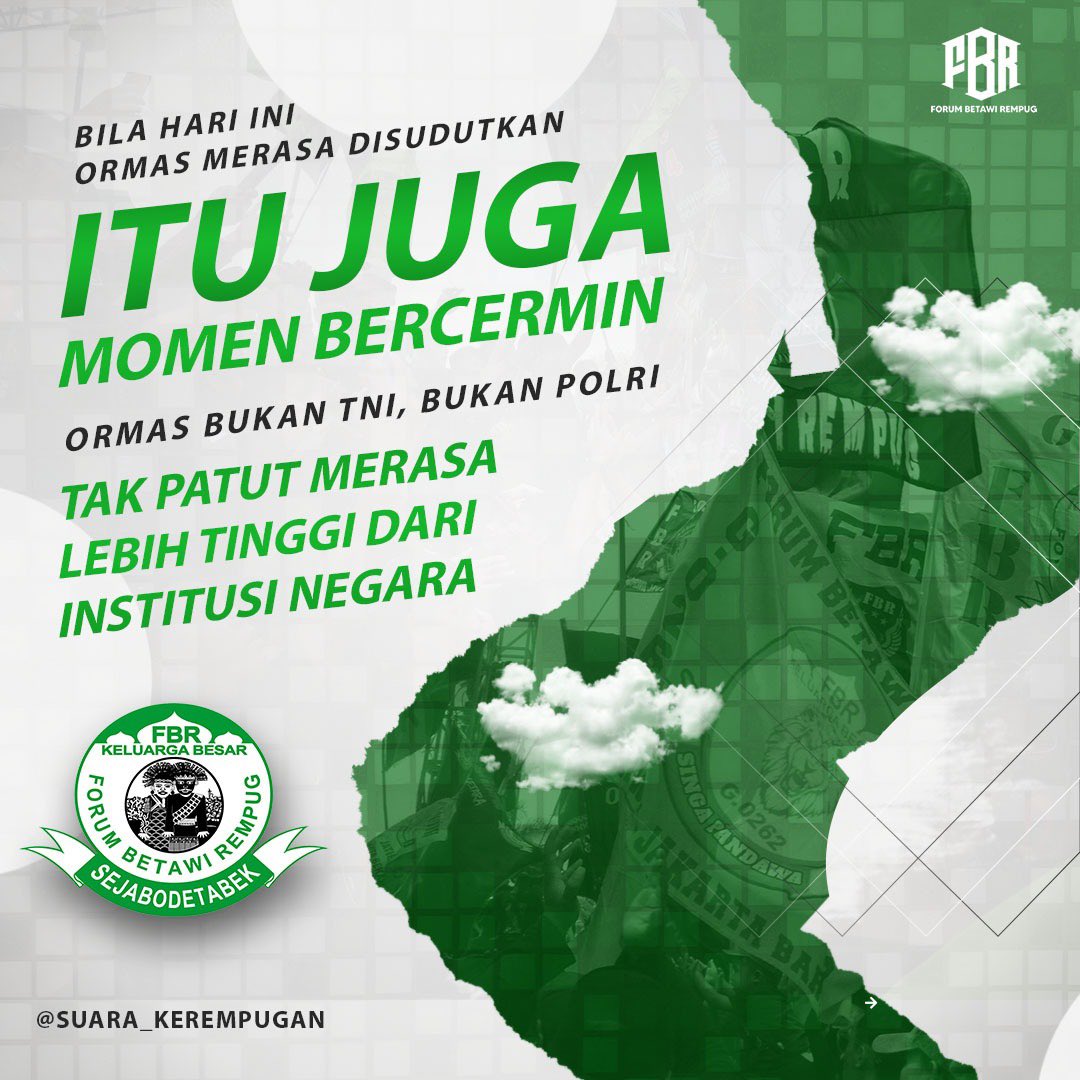 Namun negara juga jangan sembrono: membubarkan ormas tanpa mengatasi ketimpangan hanya akan menggunting daun, bukan mencabut akar.

suarakaumbetawi.com/2025/05/anak-b…