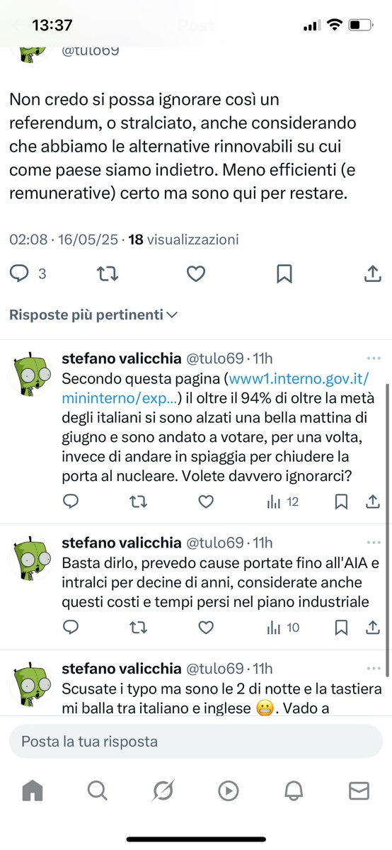 tulo69's tweet photo. @EnelGroupIT la mia prima censura su Twitter! #enel !!! Grande! Scomodo che se ne parli? Magari aprire una discussione invece? @fattoquotidiano https://t.co/b3oH7pS7KN