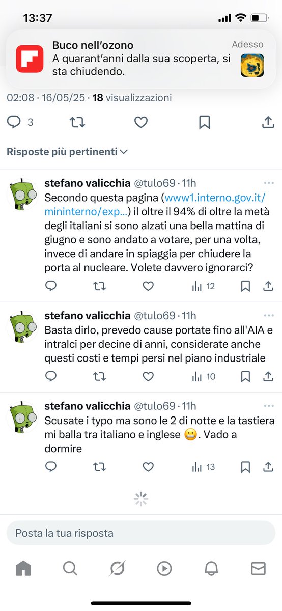 tulo69's tweet photo. @EnelGroupIT la mia prima censura su Twitter! #enel !!! Grande! Scomodo che se ne parli? Magari aprire una discussione invece? @fattoquotidiano https://t.co/b3oH7pS7KN