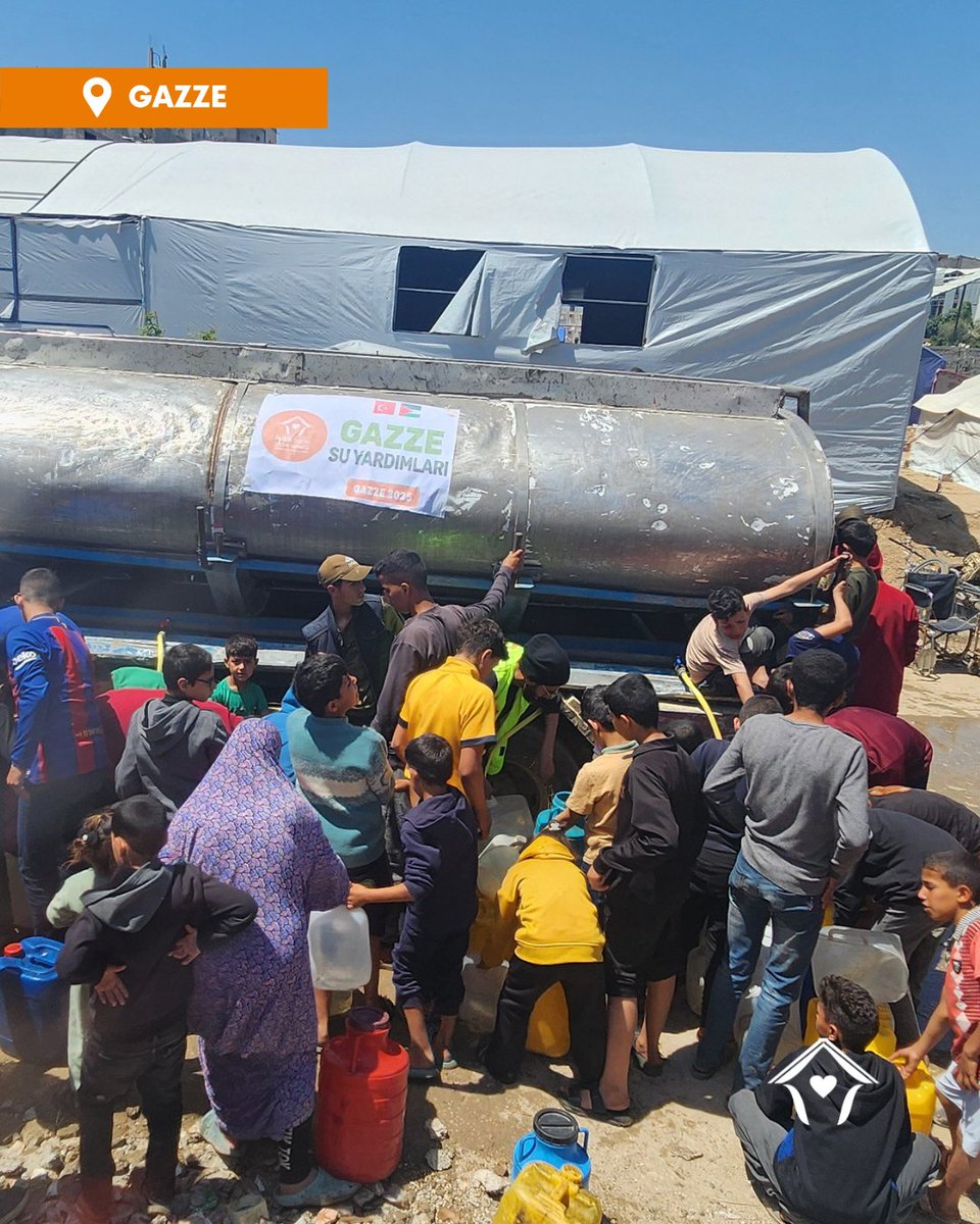 Gazze halkı elektriğe, ilaca, gıdaya ve hatta içecek suya bile ulaşamıyor. Gazze’ye acil su desteği ulaştırıyoruz. Zekat ve sadakalarınızla destek olun. 🍉🧸
100 litre su 480 TL

🌐Bağış yapmak için internet sitemizi ziyaret edebilirsiniz.
