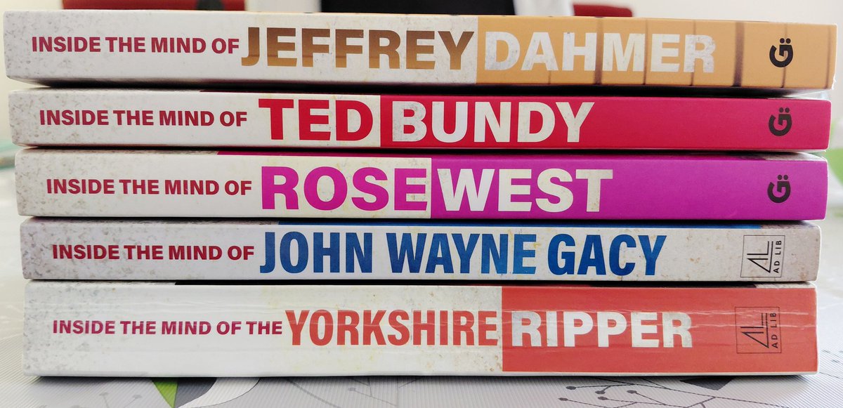 judefire33's tweet photo. Huge thanks to Mel @geminibooksgp who generously sent me #InsideTheMindOfJeffreyDahmar to add to my collection, these are stunning looking #TrueCrime books that I hope to read over the #Summer. #TrueCrimeFan #BookTwitter #BooksILove #BookBlogger https://t.co/icLgTUa54v