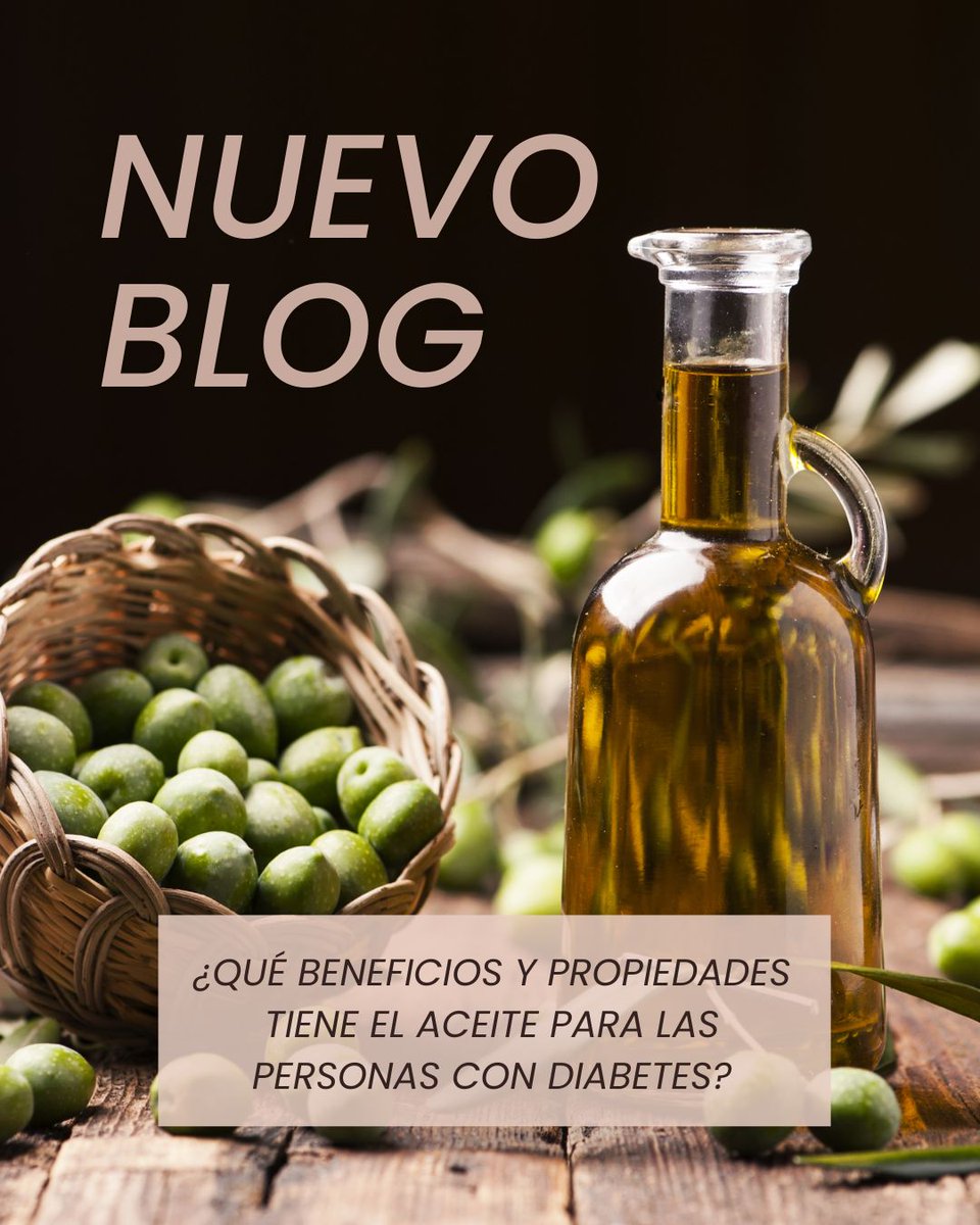 El consumo de aceite es fundamental en la dieta de las personas con
diabetes, pero es importante elegir el tipo adecuado.

Descubre más sobre cómo el aceite puede influir en el
manejo de la diabetes en nuestro blog en la web sge.st/NuvG7Zd