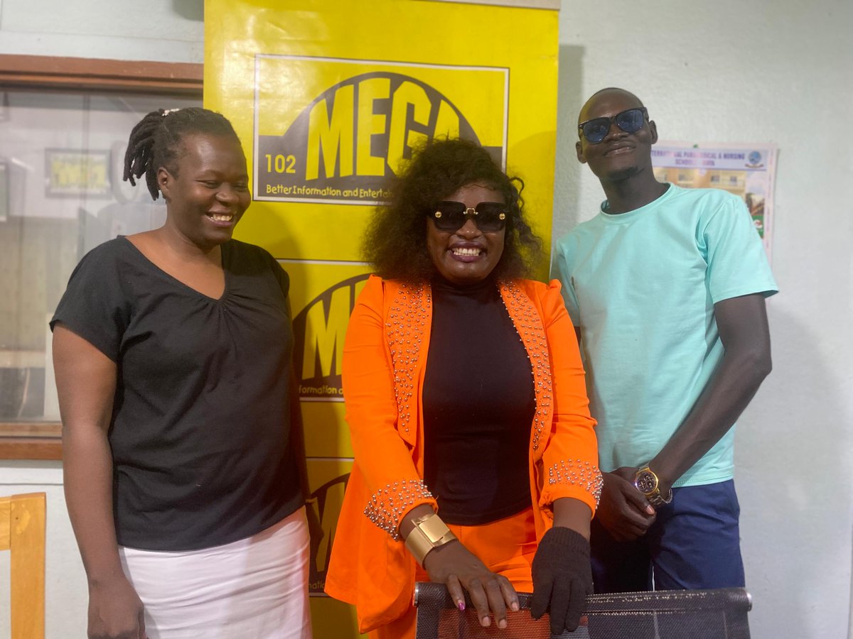 skylightug's tweet photo. Thanks so much @MegafmGulu for the time , pombe is out go and listen on YouTube.

#megafm #skylightpromotion https://t.co/gnLcE2NQN2