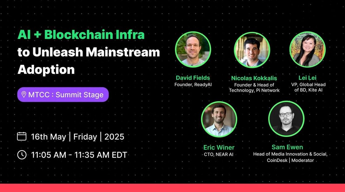 🔥<a href="/nkokkalis/">Nicolas Kokkalis</a> (nicolas) will be speaking at the <a href="/consensus2025/">Consensus 2025</a> crypto summit in Toronto, Canada.

▶️LIVE: consensus2025.coindesk.com

#PiNetwork