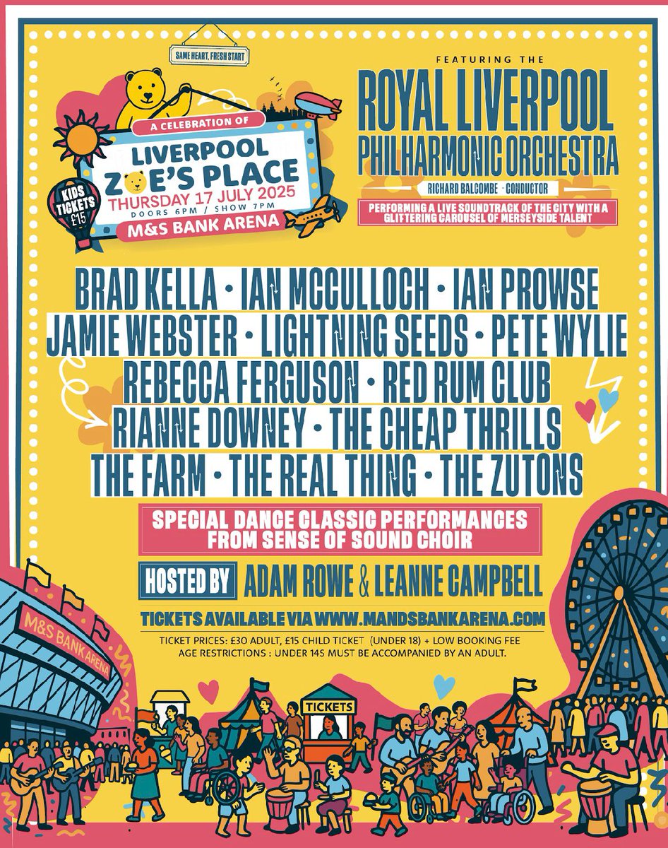 Tickets are now on general release. Make sure to get your tickets and support an amazing cause. 
mandsbankarena.com/whats-on/a-cel…