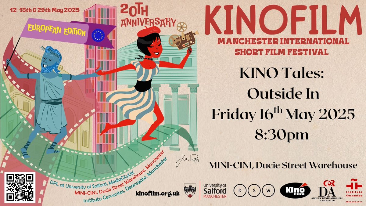 TONIGHT: ITALIAN Shorts (sold out) 6:15pm &amp; KINO TALES 8:15pm (tickets available)

Programmes and tickets: kinofilm.org.uk 

#italian #kinofilm #filmfestival #shortfilmfestival