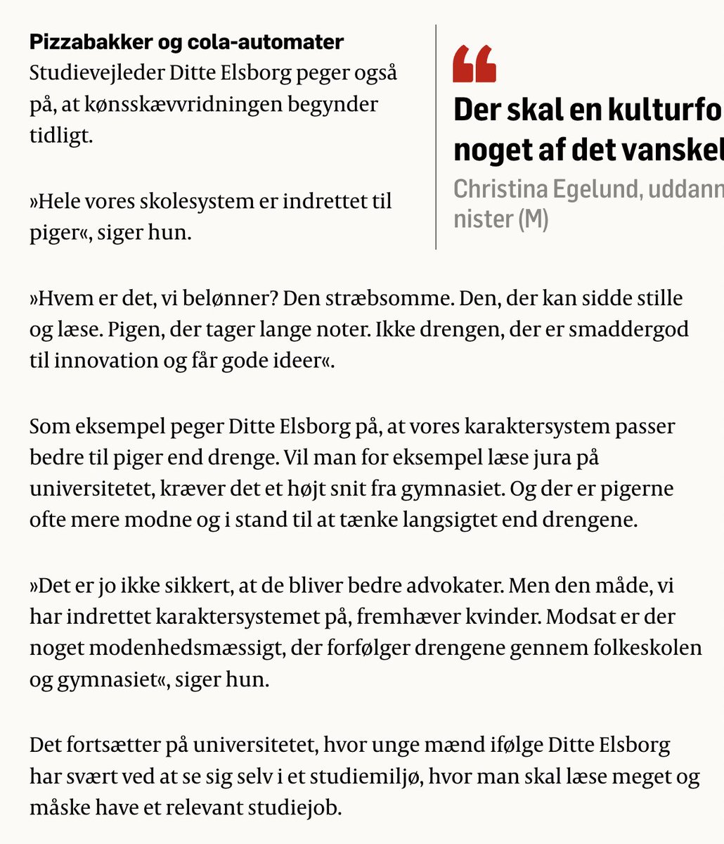 Det danske klods-hans syndrom. Læs nu bare, drenge!
politiken.dk/danmark/uddann…