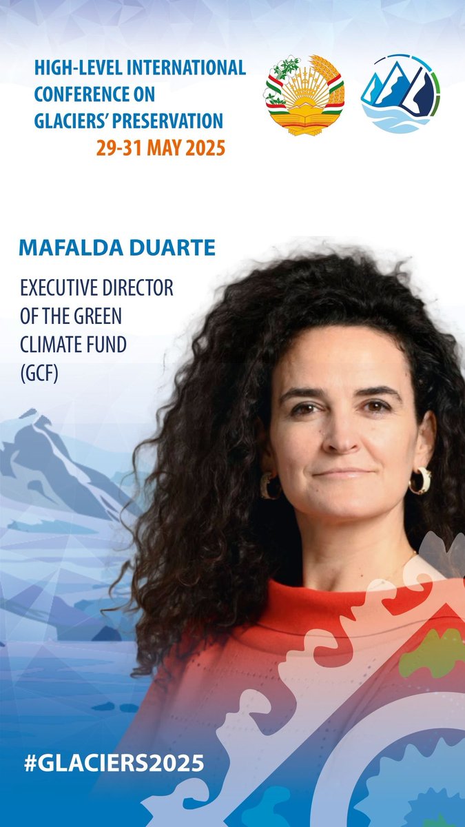 Green Climate Fund (@thegcf) on Twitter photo Glaciers are disappearing fast. But with the right investments, we can halt the melt. 🏔️
GCF Executive Director <a href="/MafaldaDuarte/">Mafalda Duarte</a> joins global leaders at #ICGP2025 🇹🇯 to explore how climate finance can help preserve glaciers and build resilience for communities who depend on them. Glaciers are disappearing fast. But with the right investments, we can halt the melt. 🏔️
GCF Executive Director <a href="/MafaldaDuarte/">Mafalda Duarte</a> joins global leaders at #ICGP2025 🇹🇯 to explore how climate finance can help preserve glaciers and build resilience for communities who depend on them.