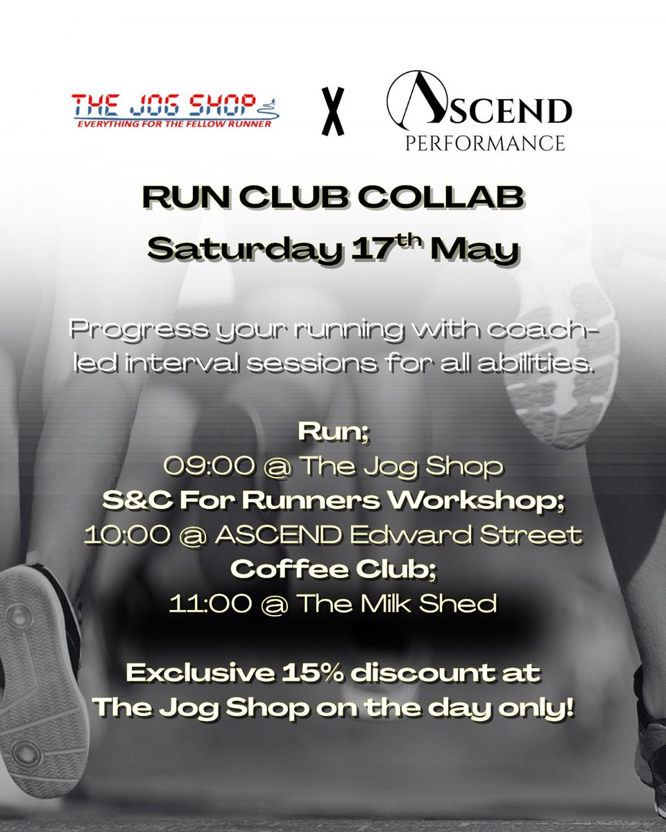 We are really looking forward to our session with the guys @ascendperformancebrighton tomorrow at 9am. Should be a cracking run session followed by S &amp; C for runners. See you all tomorrow.