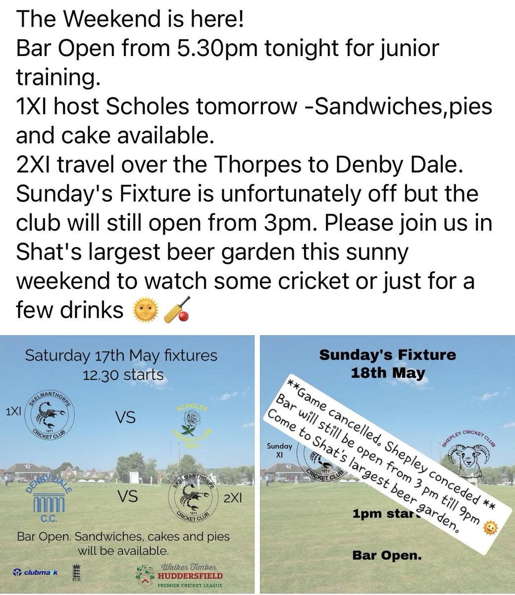 Skelmanthorpe CC (@skelcc) on Twitter photo 