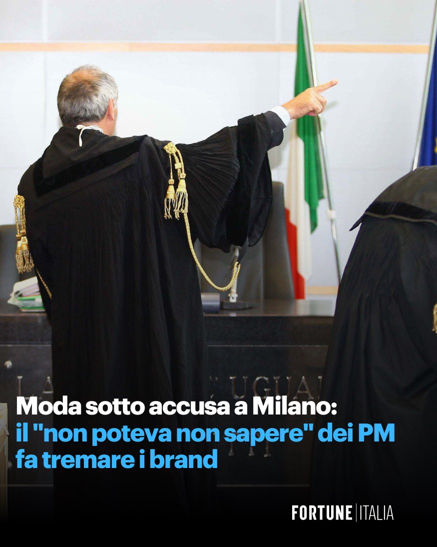 A Milano i pm indagano sul “caporalato per interposta società”: coinvolta Valentino Bags Lab dopo Armani, Dior e Alviero Martini. Rischi per occupazione, investimenti e danni reputazionali.

Scopri l’editoriale del direttore <a href="/AnnalisaChirico/">Annalisa Chirico</a> 👇

fortuneita.com/2025/05/16/se-…