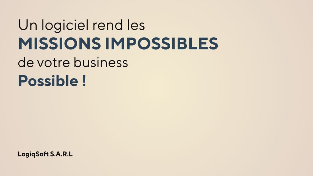 LogiqSoft's tweet photo. #MissionImpossible #LogiqSoft #Logiciel https://t.co/pbuQ9qteO9