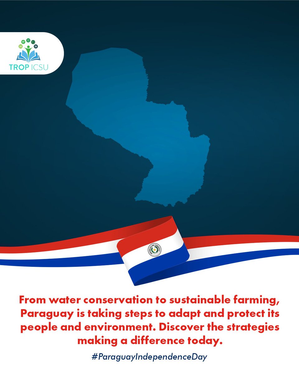 #ParaguayIndependenceDay Use the link below to teach about the impacts of climate change on Paraguay's agriculture, ecosystem, and more.

🔗tropicsu.org/climate-change…

<a href="/FLAMEUniversity/">FLAME University</a> <a href="/IUBS_bio/">IUBS: Unifying Biology through diversity</a>