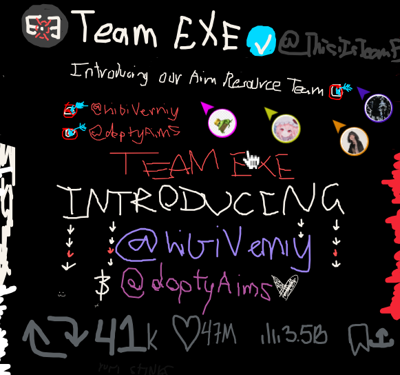 hibi (@hibiverniy) on Twitter photo Introducing an addition to the <a href="/ThisIsTeamEXE/">Team EXE 🎯</a> Aim Resource Team🎯
🎯<a href="/hibiVerniy/">hibi</a>
🎯<a href="/doptyAims/">doptyy EXE ツ</a>
Make sure to join our Discord server: discord.gg/teamexe
There is no more to come, don't stay tuned. This is all.
#ThisIsTeamEXE🎯 Introducing an addition to the <a href="/ThisIsTeamEXE/">Team EXE 🎯</a> Aim Resource Team🎯
🎯<a href="/hibiVerniy/">hibi</a>
🎯<a href="/doptyAims/">doptyy EXE ツ</a>
Make sure to join our Discord server: discord.gg/teamexe
There is no more to come, don't stay tuned. This is all.
#ThisIsTeamEXE🎯