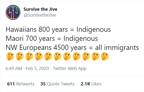 Tom_Rowsell's tweet photo. I have been making this point about indigeneity for years. The point isn't to arouse sympathy in non-Europeans for the plight of European peoples, but rather to remind Europeans that these are our lands and the groups such as the UN who say things like "Saami are the only indigenous group in Europe" are liars and are your mortal enemy.