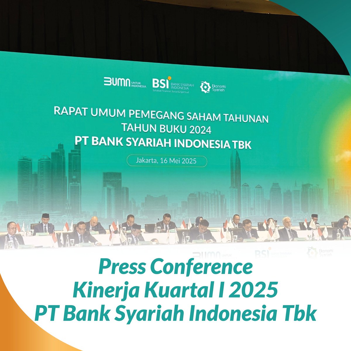Mantap nih, bank BSI mendapat pertumbuhan di kuartal 1 2025 #RUPSTBSI2025
