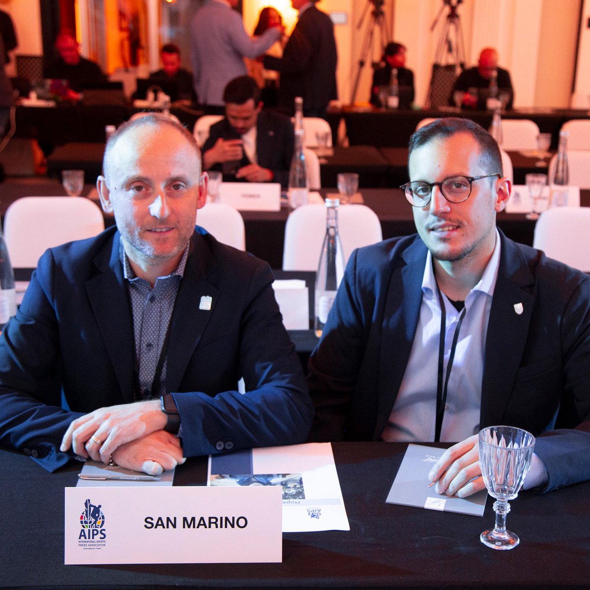 Proseguono a #Rabat i lavori dell’ 87’ Congresso di <a href="/AIPSmedia/">AIPS MEDIA</a> al quale #sanmarino partecipa con <a href="/GoriniElia/">Elia Gorini</a> e <a href="/BonzoScar/">Giacomo Scarponi</a>