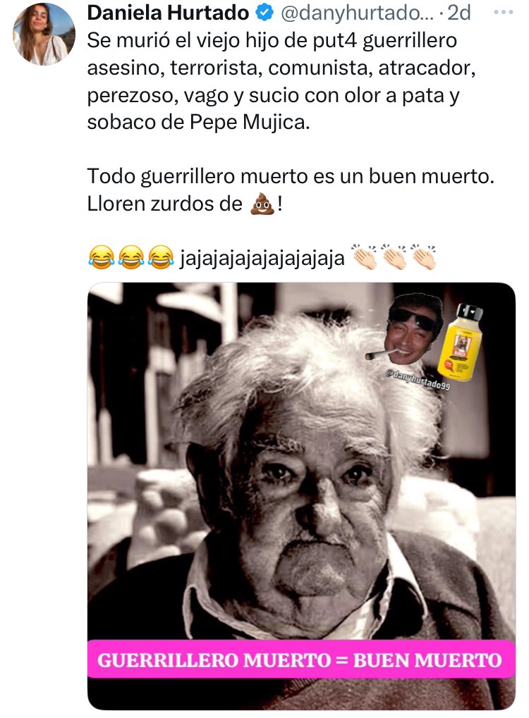 Hay gente que solo sabe sembrar odio y hacer el mal.