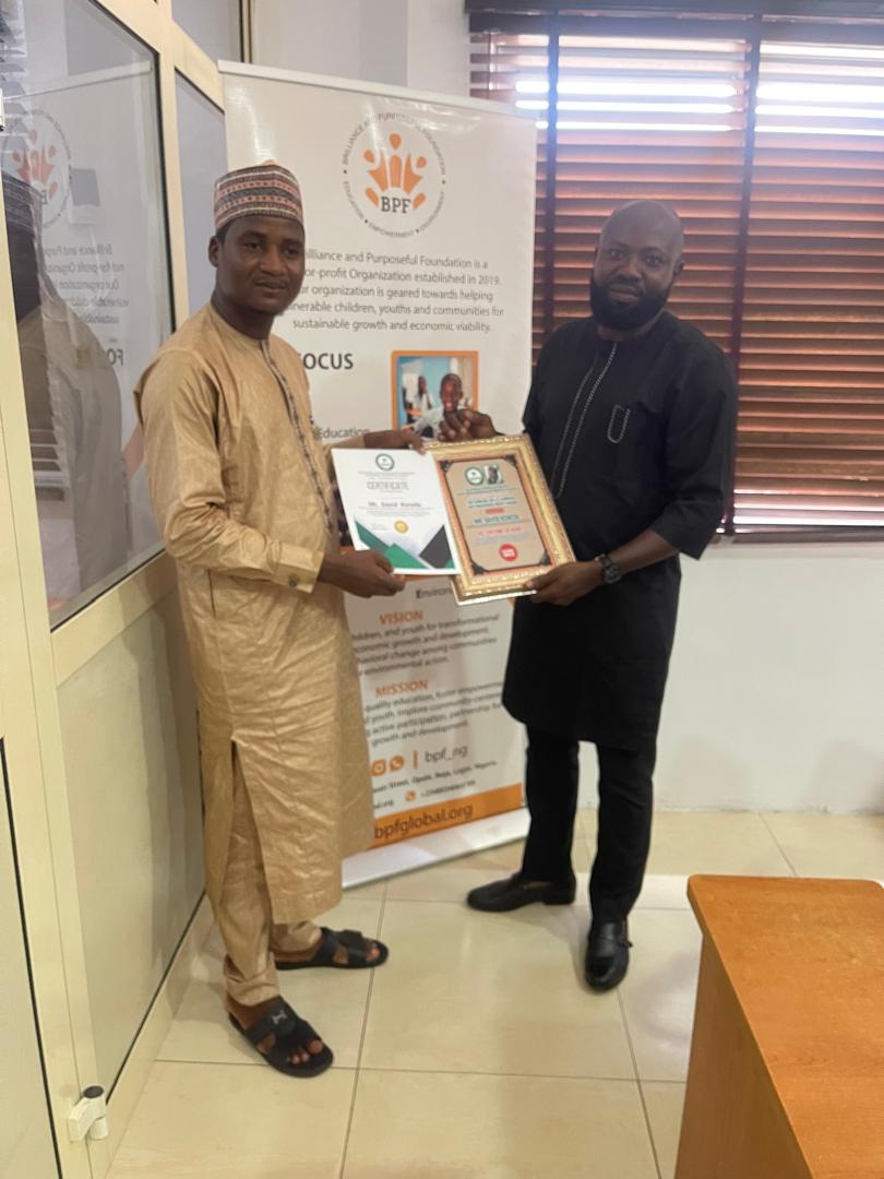 bpf_ng's tweet photo. Earlier today, The Brilliance and Purposeful Foundation team represented by the founder - Mr. Akorede David, received an award of recognition by the #NANS National Association of Northern Nigerian Students.
This for us is a quantum leap to do more for humanity. # https://t.co/4lLtYeaKC4